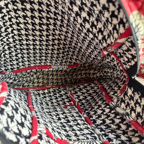 Vera Bradley Backpack With Matching Wallet Red and Black - Picture 12 of 15